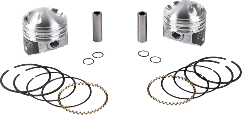 KB PERFORMANCE DS-751203 Piston Kit - 3.437 +0.010" - 9.0:1 CR - 74" Big Twin