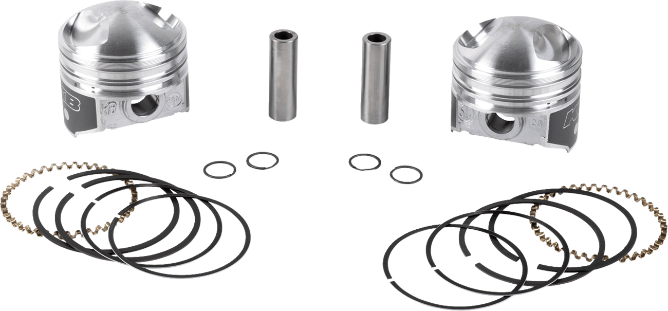 KB PERFORMANCE DS-751206 Piston Kit - 3.437" +0.040" - 9.0:1 CR - 74" Big Twin