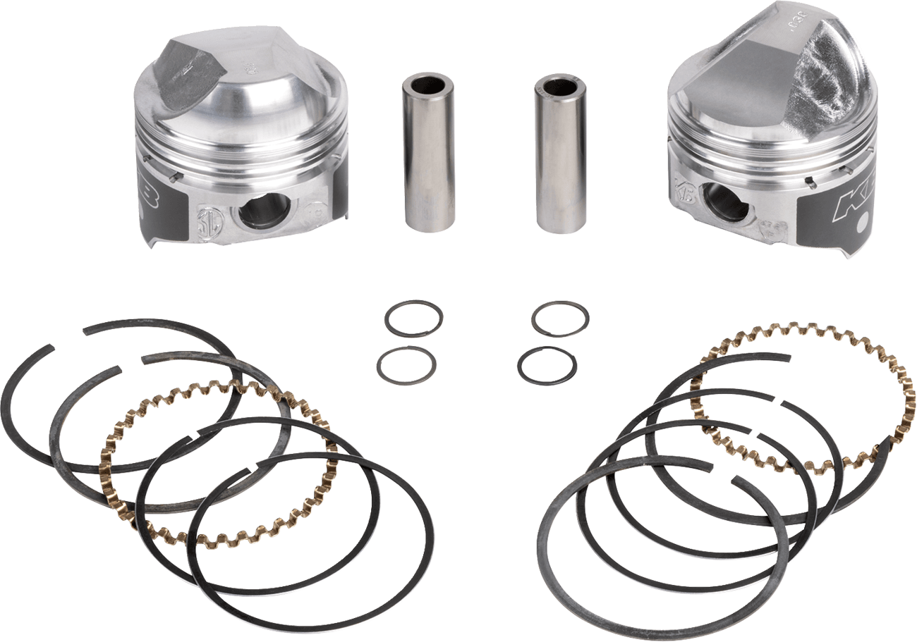 KB PERFORMANCE DS-751220 Piston Kit - 3.188" +0.030" - 8.2:1 CR - 1000 XL