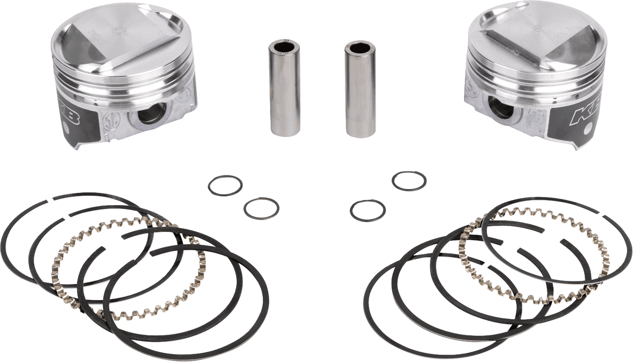 KB PERFORMANCE DS-751252 Piston Kit - 3.498" +0.040" - 10.5:1 CR - 80" Evolution Big Twin
