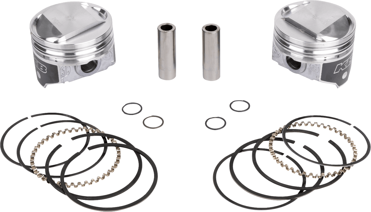 KB PERFORMANCE DS-751252 Piston Kit - 3.498" +0.040" - 10.5:1 CR - 80" Evolution Big Twin