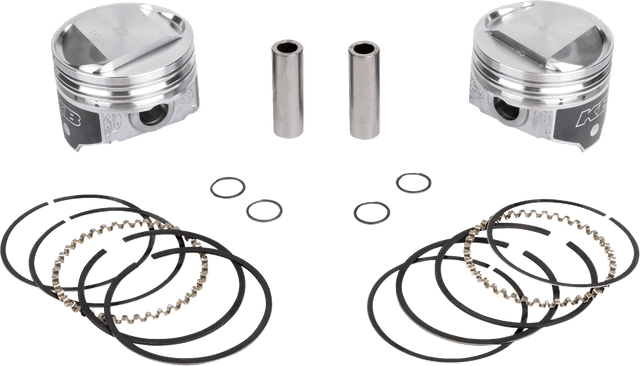 KB PERFORMANCE DS-751252 Piston Kit - 3.498" +0.040" - 10.5:1 CR - 80" Evolution Big Twin