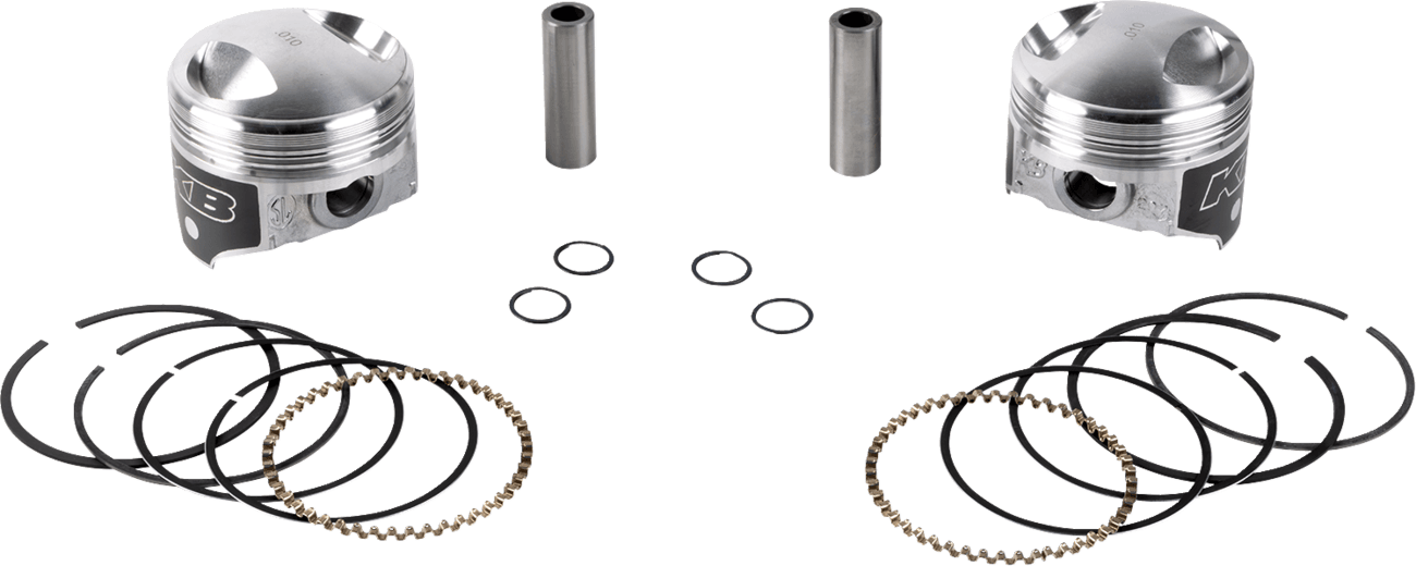 KB PERFORMANCE DS-751260 Piston Kit - 3.498" +0.010" - 8.3:1 CR - 4.250" Stroke - 80" Big Twin