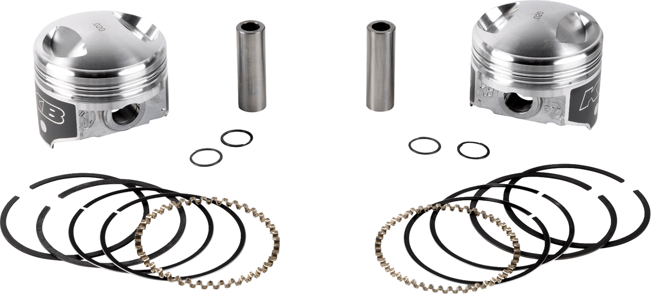 KB PERFORMANCE DS-751261 Piston Kit - 3.498" +0.020" - 8.3:1 CR - 4.250" Stroke - 80" Big Twin