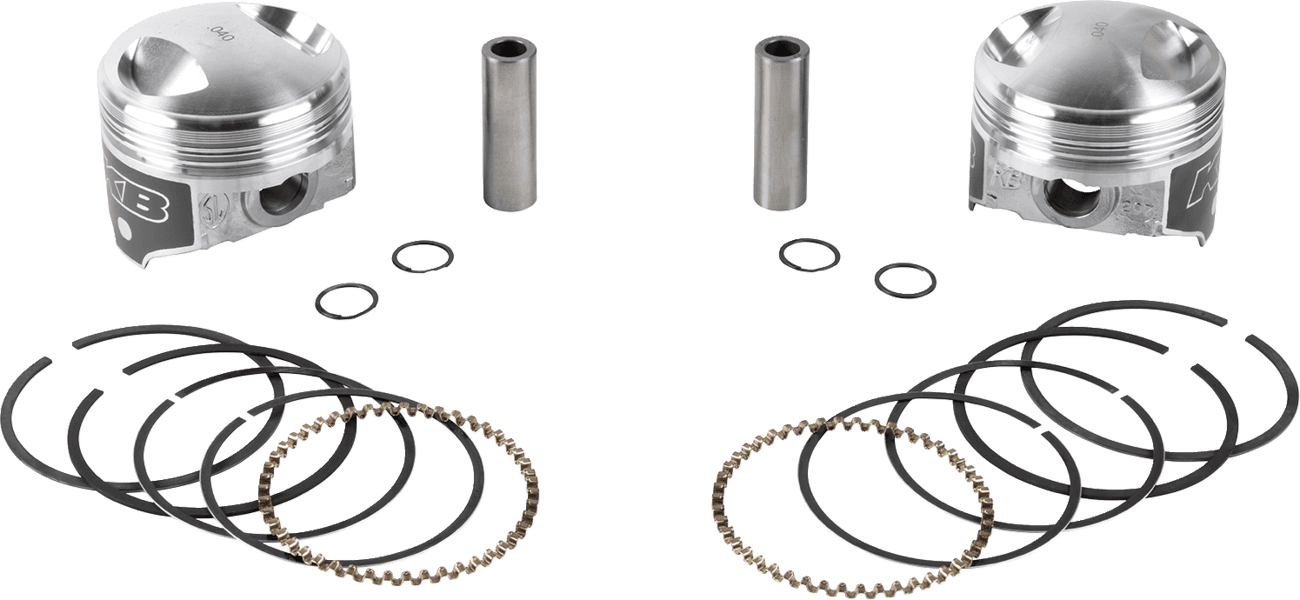 KB PERFORMANCE DS-751263 Piston Kit - 3.498" +0.040" - 8.3:1 CR - 4.250" Stroke - 80" Big Twin