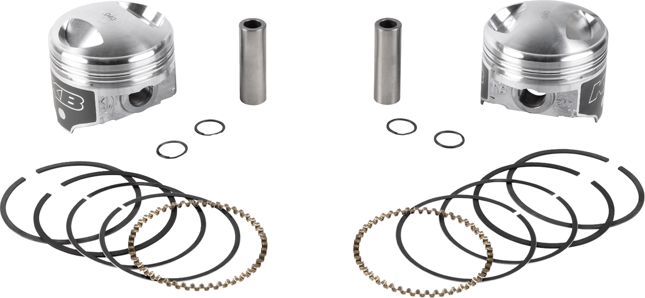KB PERFORMANCE DS-751263 Piston Kit - 3.498" +0.040" - 8.3:1 CR - 4.250" Stroke - 80" Big Twin