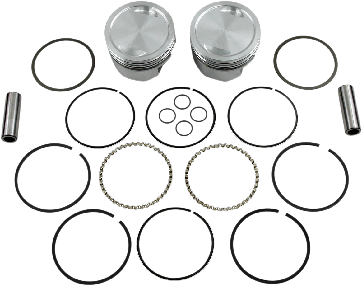 KB PERFORMANCE DS-751264 Piston Kit - 3.498" +0.005" - 10.0:1 CR - XL883 to 1200 Conversion