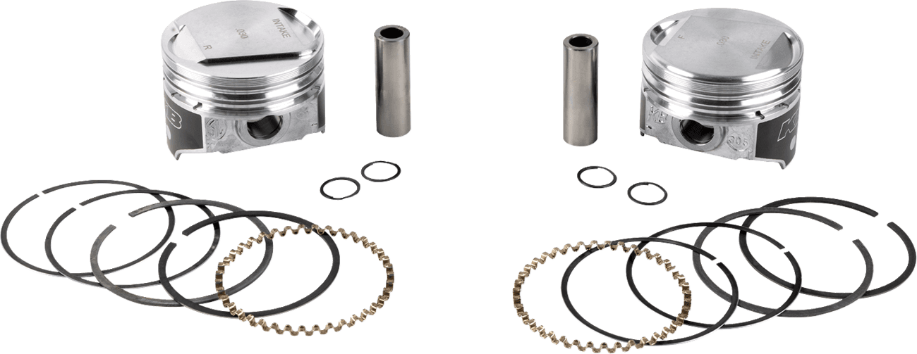 KB PERFORMANCE DS-751269 Piston Kit - 3.498" +0.030" - 9.6:1 CR - 80" Evolution Big Twin