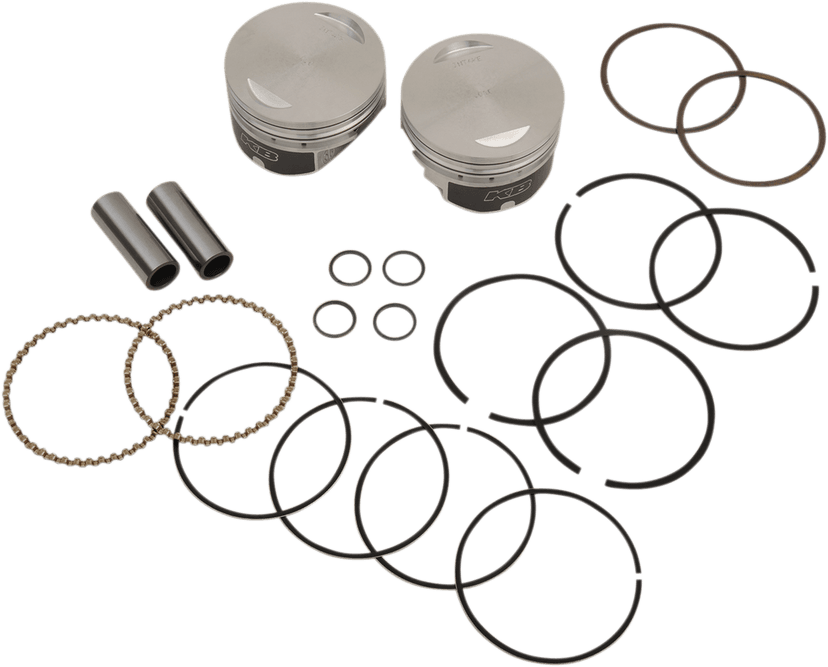 KB PERFORMANCE DS-751281 Piston Kit - 3.875" Standard - 9.3:1 CR - 95" Twin Cam Big Bore — image 1 of 2