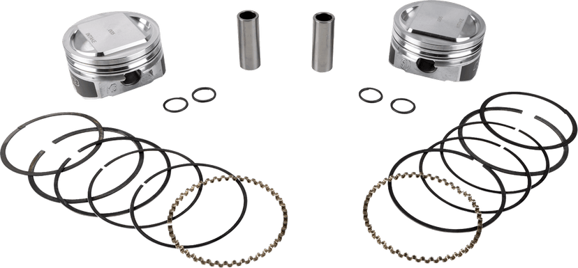 KB PERFORMANCE DS-751288 Piston Kit - 3.875" +0.010" - 10.5:1 CR - 95" Twin Cam Big Bore