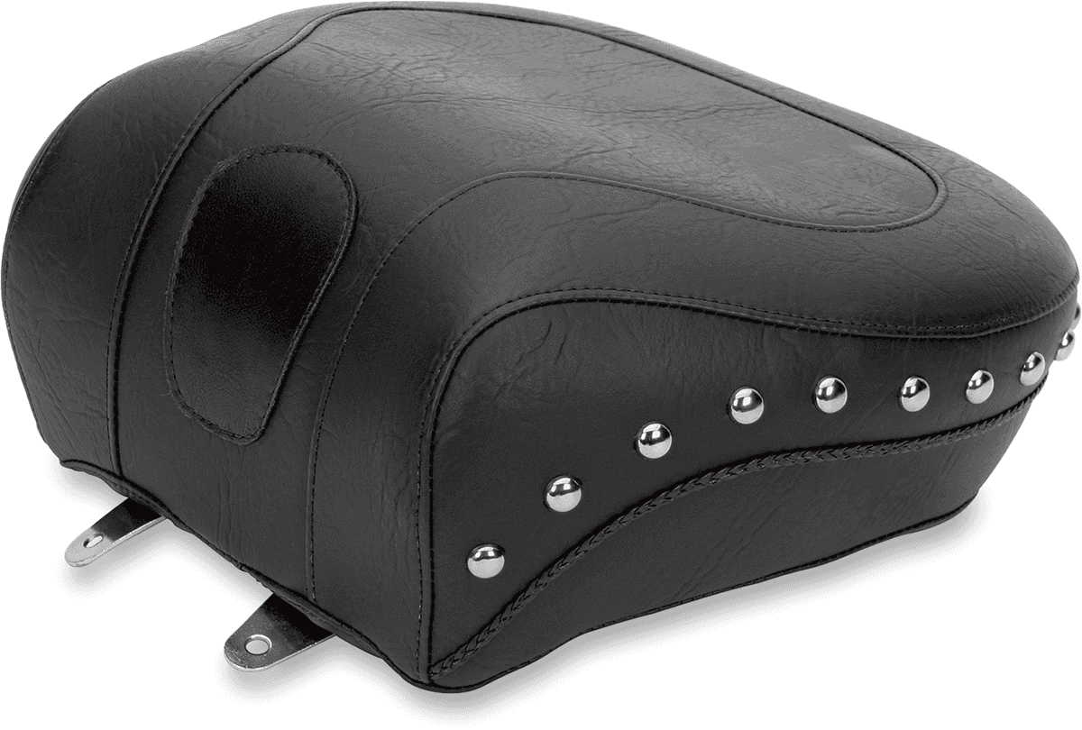 MUSTANG DS-900234 Wide Rear Seat - Studded - Black - Softail '84-'99