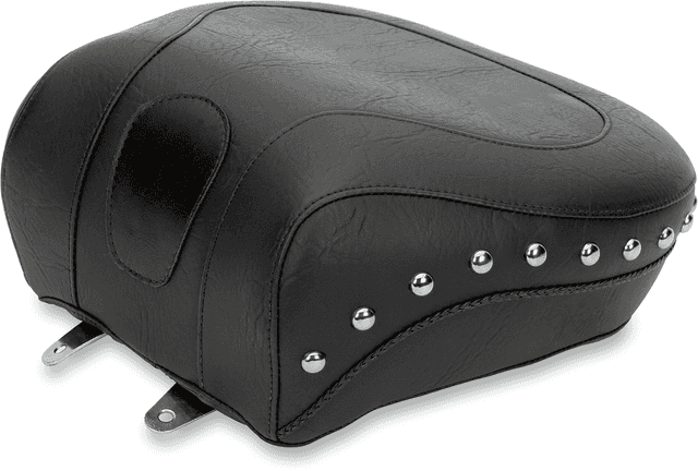 MUSTANG DS-900234 Wide Rear Seat - Studded - Black - Softail '84-'99