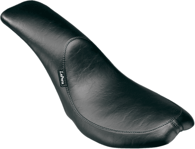 LE PERA DS-902070 Silhouette Full-Length Seat - Smooth - Black - FX/FL '65-'84
