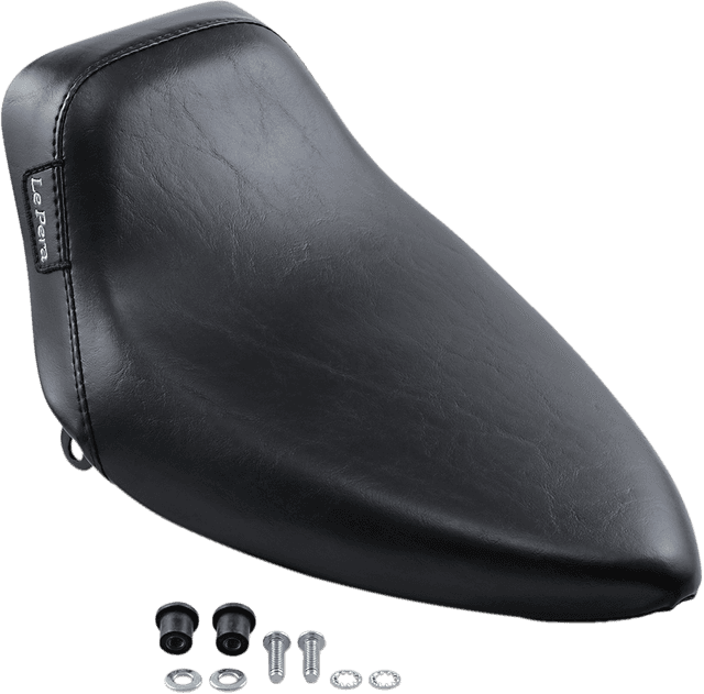 LE PERA DS-904205 Bare Bones Solo Seat - Smooth - Black - FX/FL '64-'84 — image 2 of 4