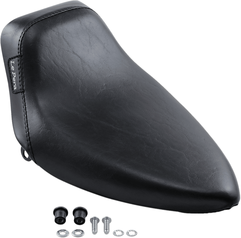 LE PERA DS-904205 Bare Bones Solo Seat - Smooth - Black - FX/FL '64-'84 — image 2 of 4