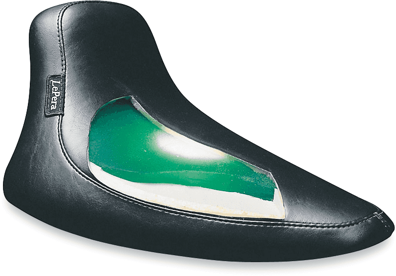 LE PERA DS-905912 Bare Bones Solo Seat - Smooth - Black - FL/FX '84-'99