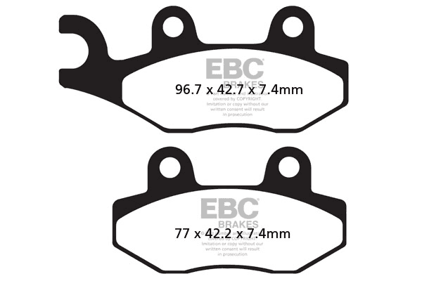 EBC FA135X Sport Carbon Brake Pads — image 2 of 2