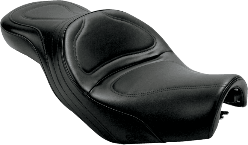SADDLEMEN H3950JS Seat - Explorer™ - without Backrest - Stitched - Black - VT1100
