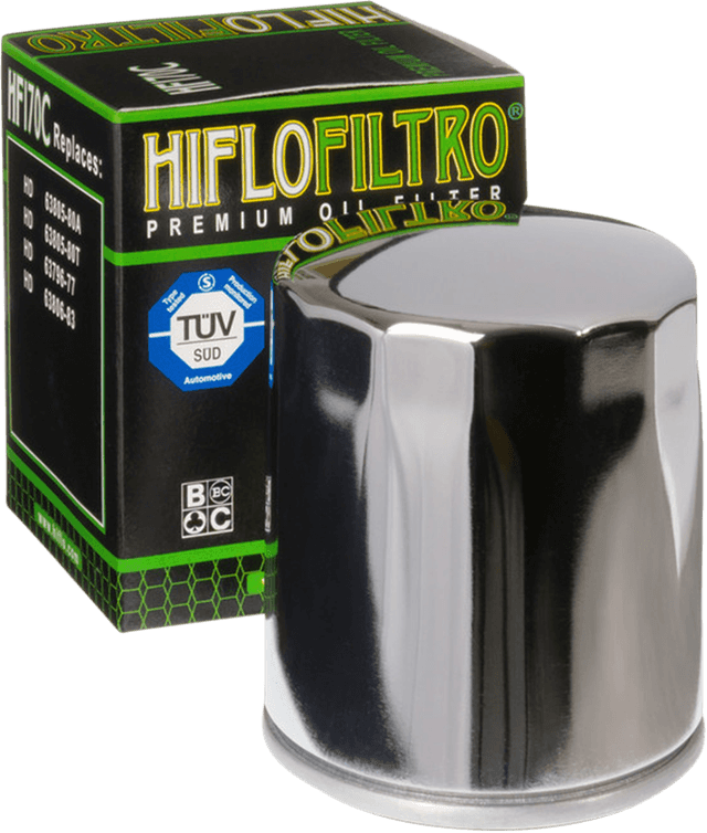 HIFLOFILTRO HF170C Oil Filter - Chrome — image 2 of 2