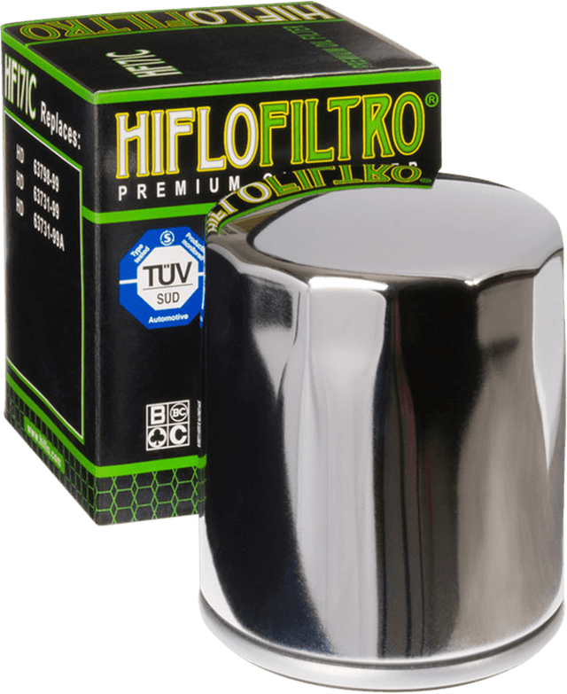 HIFLOFILTRO HF171C Oil Filter - Chrome