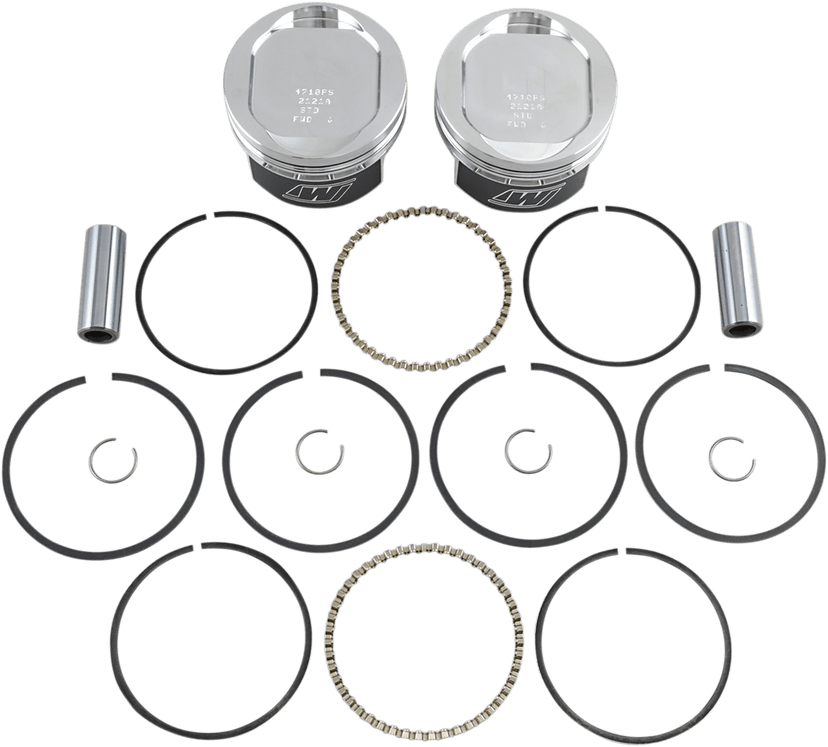 WISECO K1655 Piston Kit - Standard - 883 XL Bored to 1200 cc