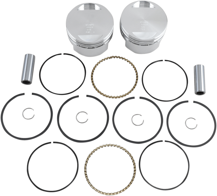 WISECO K1660 Piston Kit - Standard - XL 1200 | Buell with OEM 1200 Heads