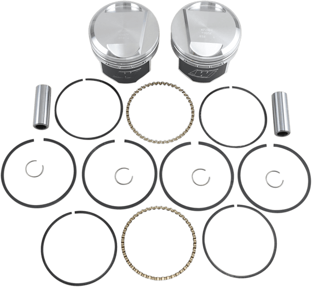 WISECO K1666 Piston Kit - +0.010" - Evolution Big Twin 1340 cc