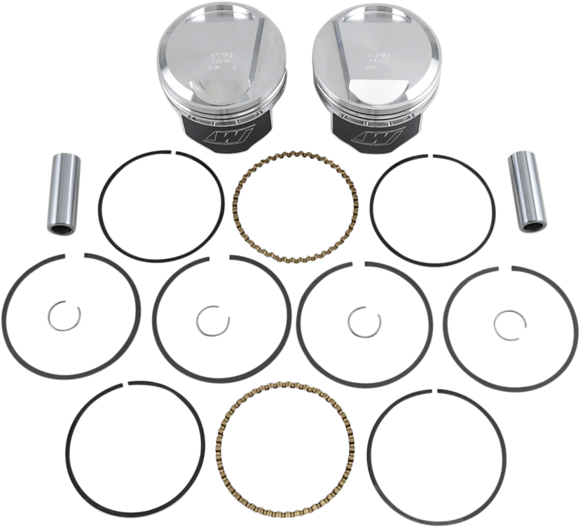 WISECO K1668 Piston Kit - +0.030" - Evolution Big Twin 1340 cc