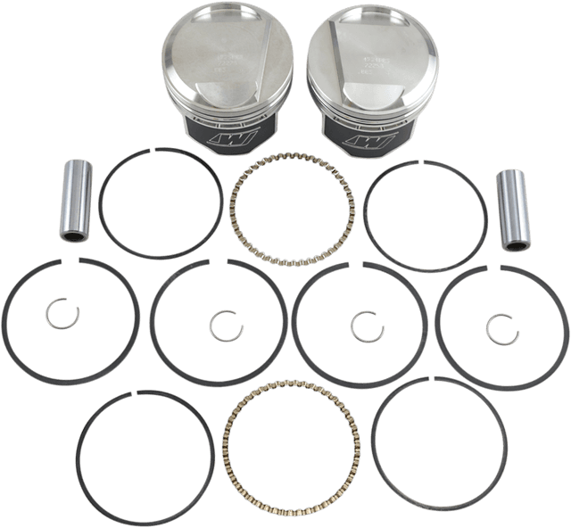 WISECO K1675 Piston Kit - +0.005" - Evolution Big Twin 1340 cc