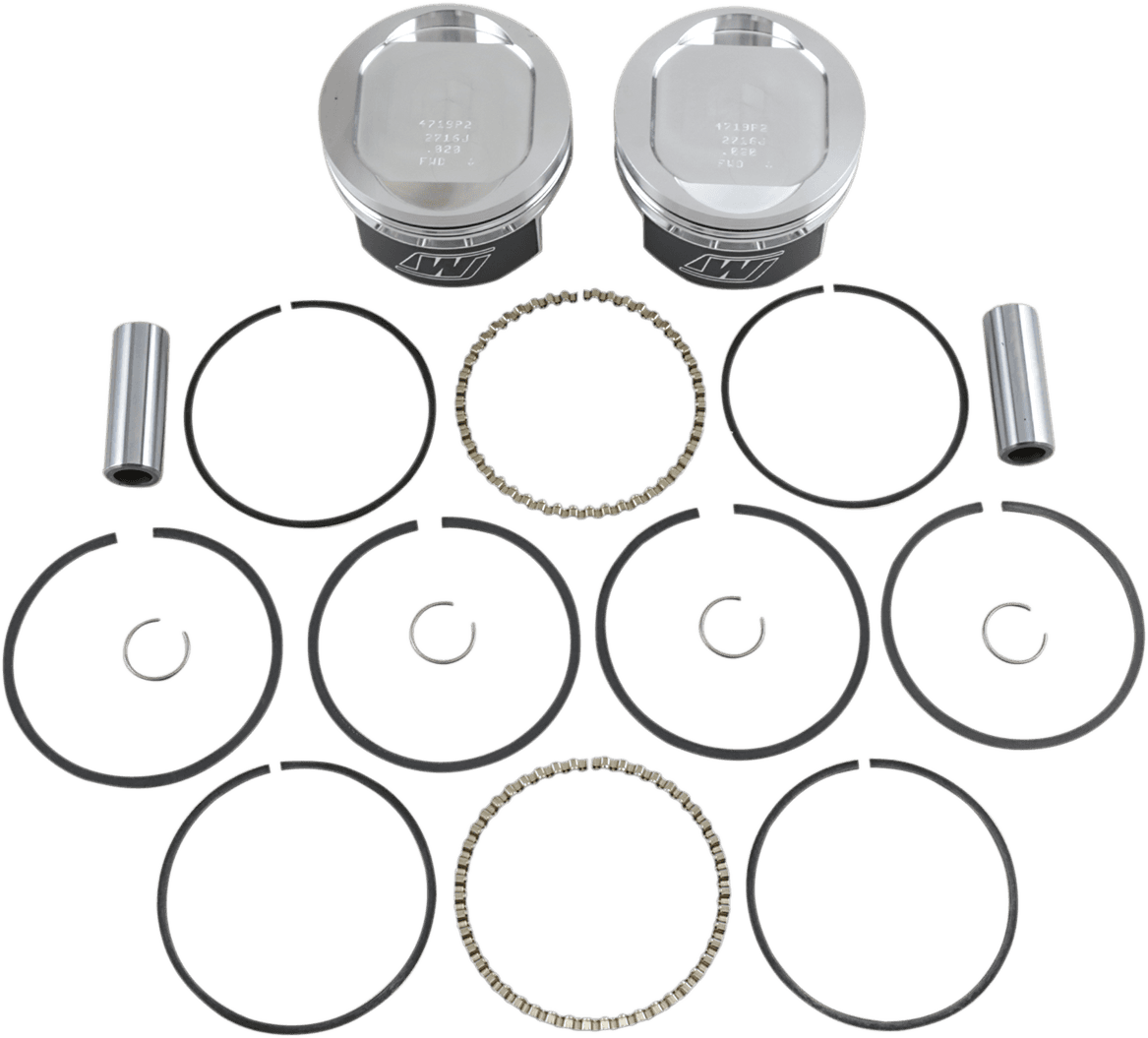 WISECO K1684 Piston Kit - +0.020" - 883 XL Bored to 1200 cc