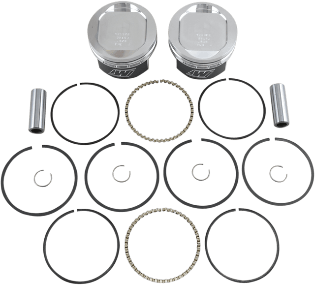 WISECO K1684 Piston Kit - +0.020" - 883 XL Bored to 1200 cc