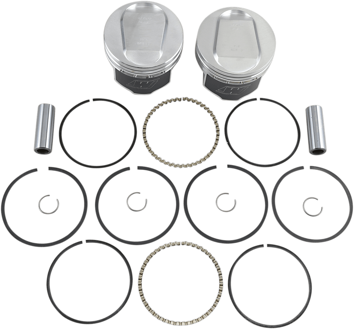 WISECO K1716 Piston Kit - +0.020" - Evolution Big Twin 1340 cc