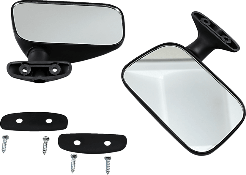 PARTS UNLIMITED LM4160 Mirrors - Rear View - Rectangle - Black - Pair — image 1 of 2