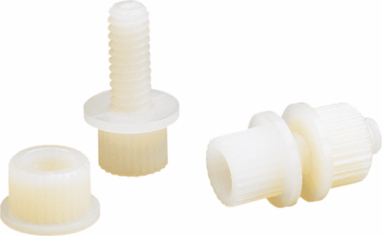 PARTS UNLIMITED LP-600 License Plate Bolt - 100 Pack - White