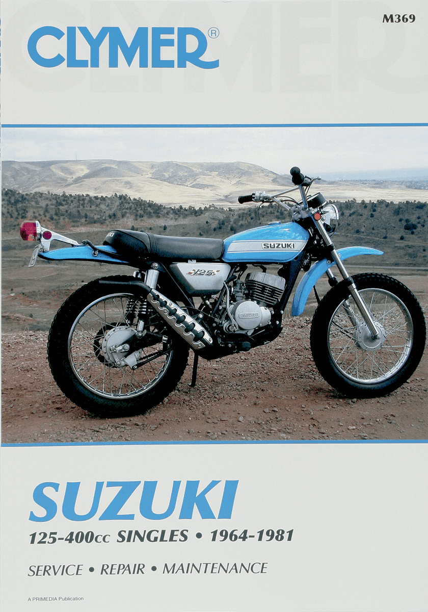 CLYMER M369 Manual - Suzuki - 125-400 Singles