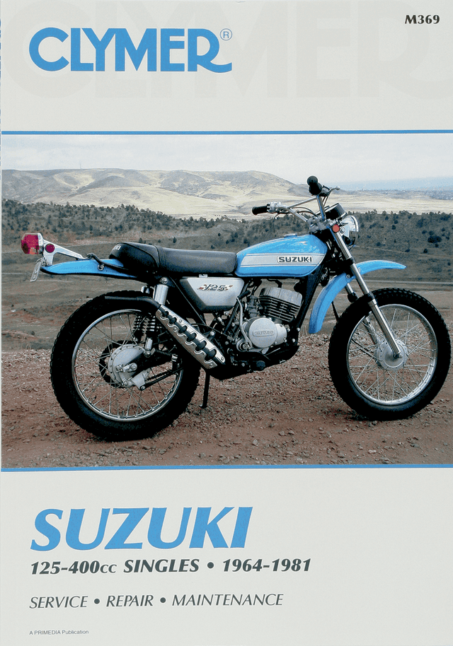 CLYMER M369 Manual - Suzuki - 125-400 Singles