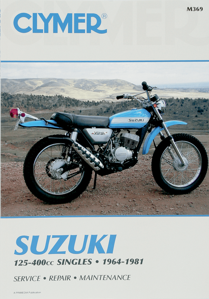 CLYMER M369 Manual - Suzuki - 125-400 Singles