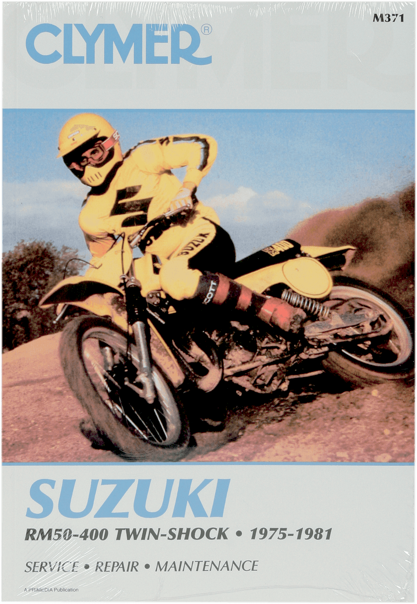 CLYMER M371 Manual - Suzuki - RM50-400 Twin Shock