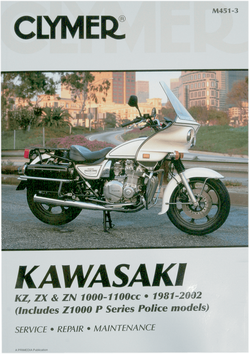 CLYMER M451 Manual - Kawasaki - KZ, ZX, & ZN 1000-1100