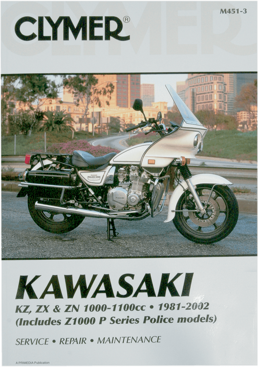 CLYMER M451 Manual - Kawasaki - KZ, ZX, & ZN 1000-1100