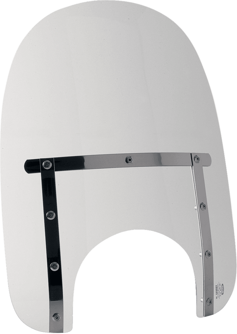 MEMPHIS SHADES MEM4220 Memphis Slim Windshield - 17" - 9" Headlight Cut - Clear