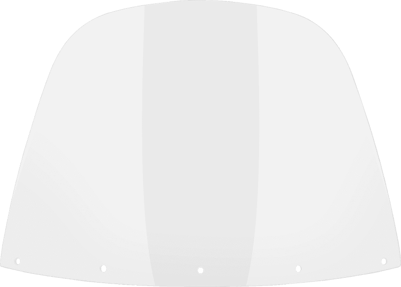 MEMPHIS SHADES MEP8030 Windshield - 15" - Clear - '86-'95 FLHT — image 2 of 2