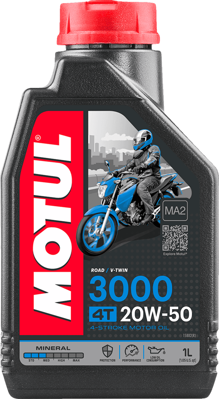 MOTUL MOT31 3000 Mineral 4T Engine Oil - 20W-50 1 liter