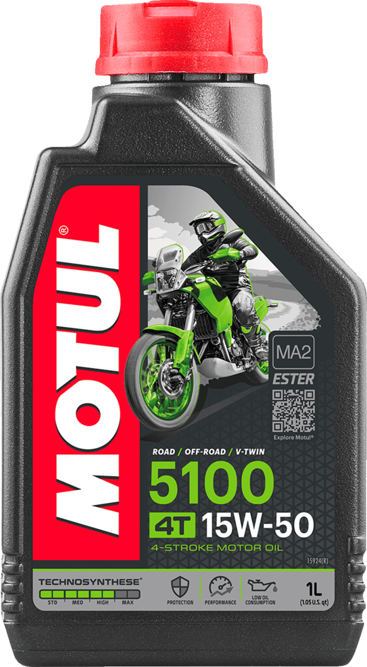 MOTUL MOT48 5100 4T Synthetic Blend Oil - 15W-50 - 1L