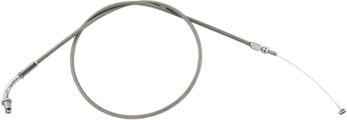 MOTION PRO MP62-0302 Armor Coat Stainless Steel Throttle/Idle Cable for Cruisers - Pull - Magna/Valkyrie