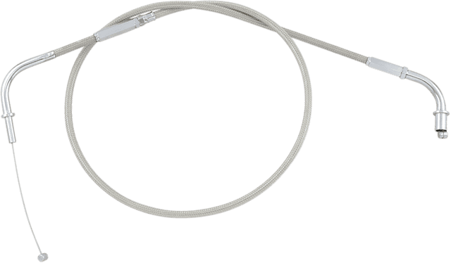 MOTION PRO MP63-0273 Armor Coat Stainless Steel Throttle/Idle Cable for Cruisers - Push - Vulcan