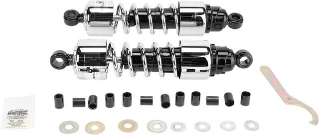 PROGRESSIVE SUSPENSION PS4207C Shocks - 12.5" - 412 Cruiser Series - Chrome - Standard/Heavy Duty