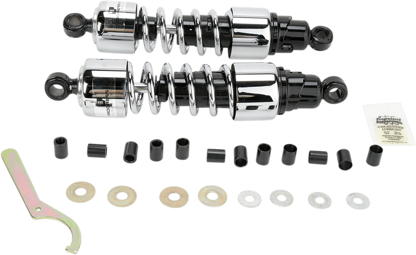 PROGRESSIVE SUSPENSION PS4221C Shocks - 13" - 412 Cruiser Series - Chrome - Standard/Heavy Duty