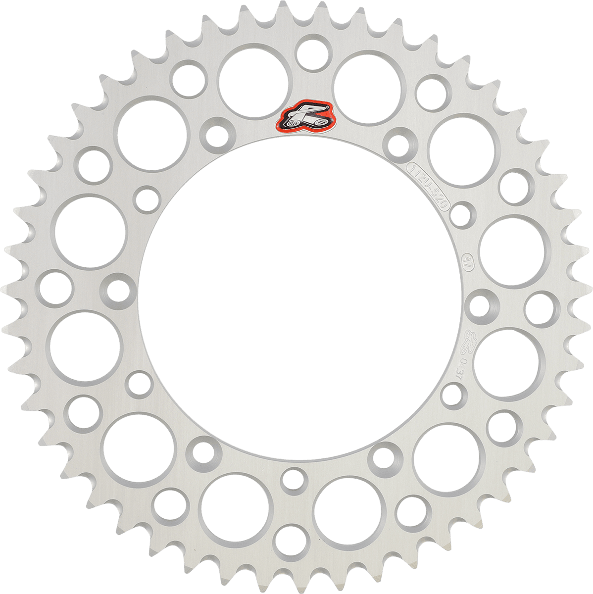 RENTHAL R112B-47 Rear Sprocket - Aluminum - 47 Tooth - Silver - Kawasaki