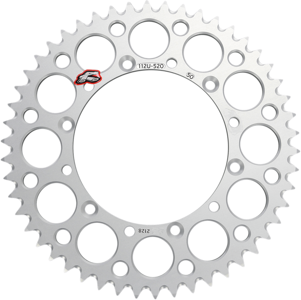 RENTHAL R112B-50 Rear Sprocket - Aluminum - 50 Tooth - Silver - Kawasaki